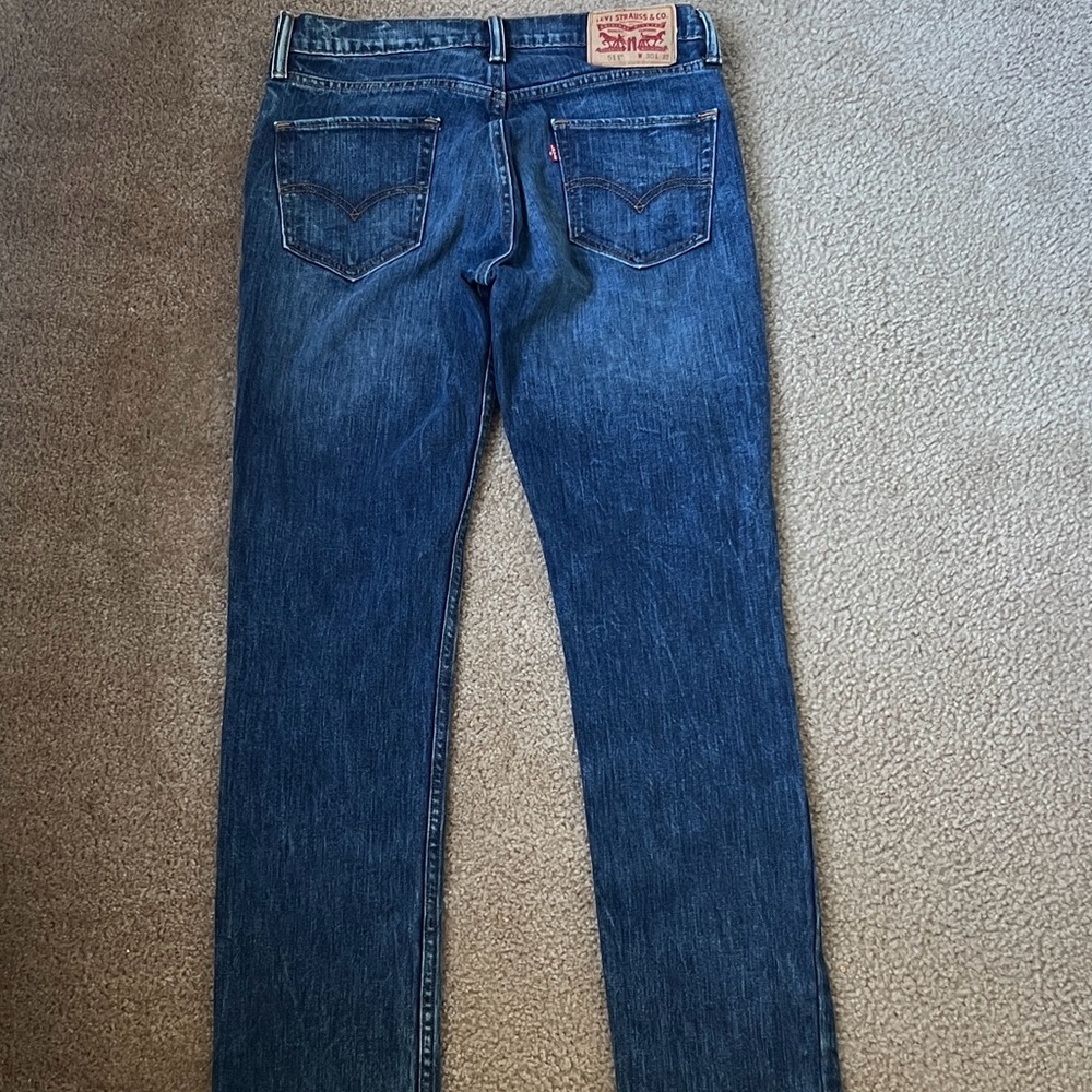 LEVI'S 511 Men Slim Fit Blue Denim Jeans 30x32